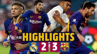 🔥⚽ HIGHLIGHTS  BARÇA  REAL MADRID 32 2017 [upl. by Waite4]