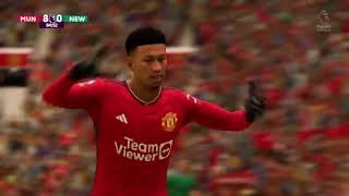 Lingard Goal Vs Newcastle Utd FC 24 [upl. by Dirtsa]