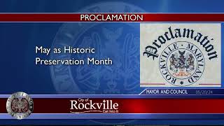 Historic Preservation Month Proclamation [upl. by Zandra]