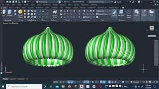 HOW TO DESIGN 3D ONION DOMES IN AUTOCAD [upl. by Acirtap509]