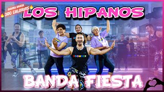 LOS HISPANOS vs BANDA FIESTA  CARDIO  30 Min 🔥 Bailoterapia para BAJAR de Peso RAPIDO [upl. by Agnola]