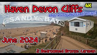 We Visit HAVEN Holidays Devon Cliffs Sandy Bay EXMOUTH  June 2024 BRONZE Rated Caravan Walkabout [upl. by Eelimaj941]