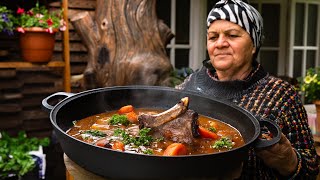 🍲 Authentic Azerbaijani Lamb Stew 🐑 A Hearty Village Recipe 🏡 [upl. by Roath]