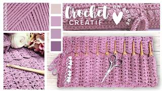 💝 RANGEMENT UTILE CROCHETS CRAYONS PINCEAUX ETC POUR  DE 4€ 💝 TUTO FACILE RAPIDE MamieCrochet [upl. by Ki]