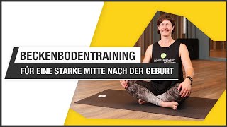 Beckenbodentraining  Übungen zur Stärkung deines Beckenbodens  MamiFitness healthyHUK [upl. by Aenad]