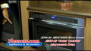 Jenn Air Microwave Drawer JMD2124WS Plessers Appliance [upl. by Suilenroc]