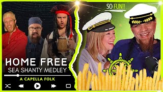 HOME FREE quotSea Shanty Medleyquot  Audio Engineer amp Wifey React [upl. by Nevuer811]