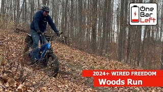 Woods Riding on the 2024 Wired Freedom ebike  Pushing the Limits [upl. by Colton]