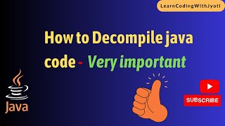 How to Decompile Java code  java decompiler [upl. by Ehman]