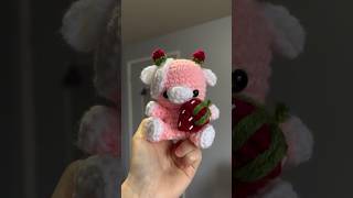 Making a Crochet Strawberry Cow 🍓 [upl. by Hamrah764]