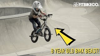 Five Tricks with 8yearold BMX Rider Caiden Cernius [upl. by Azzil811]