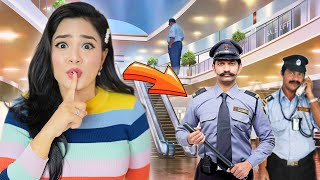 Spending OVERNIGHT Inside a Mall in India 😰 We got Caught [upl. by Florio685]