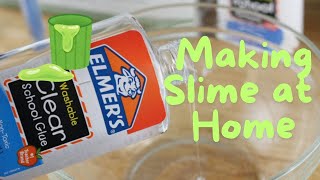 Slime making at home using activator  Fun with Slime [upl. by Dubenko]