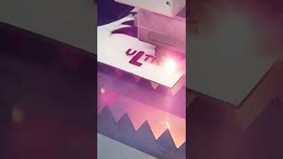 ACP sheet cutting by 2 Kwt fibre laser cutting machine cnclasercutting machine [upl. by Tatianas]