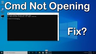 How to Fix Command PromptCMD Not WorkingOpening in Windows 10 [upl. by Nesyt]