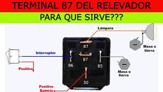 TERMINAL 87 DEL RELEVADOR COMO SE CONECTA [upl. by Borlase]