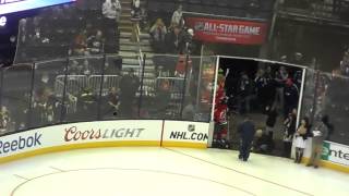 2015 NHL AllStar Skills Competition Mascot Showdown Introduction [upl. by Nahraf]