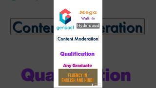 Genpact Hiring content moderation [upl. by Wager]