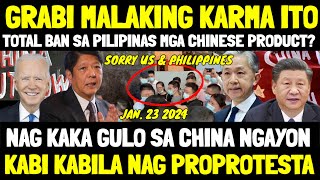 NAG PANIC NA CHINA DITO TOTAL BAN NA CHINESE PRODUCT BOYCOTT LAHAT INIREREKOMENDA SA BUONG MUNDO [upl. by Eemla]