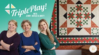 Make a Round Robin quotSparkling Starsquot Quilt with Jenny Doan of Missouri Star Video Tutorial [upl. by Othilie929]