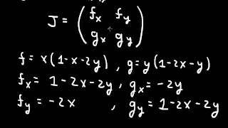 Nonlinear odes fixed points stability and the Jacobian matrix [upl. by Templia]