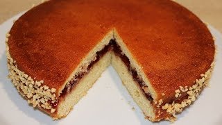 GÂTEAU MOELLEUX A LA CONFITURE POUR LE GOÛTER FACILE CUISINERAPIDE [upl. by Dnalro]