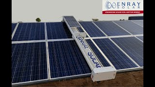 ENRAY SOLAR  AUTOMATIC SOLAR PANEL CLEANING SYSTEM 2 [upl. by Tarsus]