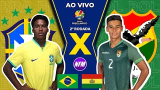 🇧🇷 BRASIL 1x0 BOLÍVIA 🇧🇴  PRÉOLÍMPICO  2ª RODADA  AO VIVO COM IMAGENS DO ESTÚDIO  SUB23 [upl. by Arednaxela707]