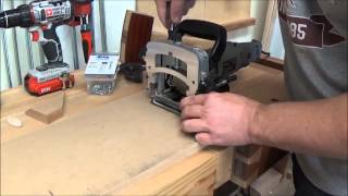 Biscuit Jointer Jig for Mitered Frame [upl. by Hezekiah]