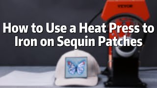 How to Use a Heat Press to Iron on Sequin Patches  GSJJ [upl. by Pernell83]