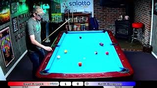 Lowered Morals Poolcast EP 547 Ryan Kilpeck VS Keith Bergeron 10 Ball Race to 10 [upl. by Heather]