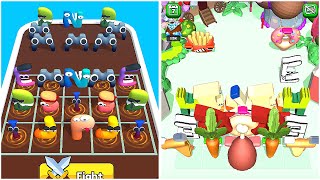 Merge Alphabet Food Battle Vs Merge ABC Letter Run Battle Max Level Gameplay [upl. by Asir272]