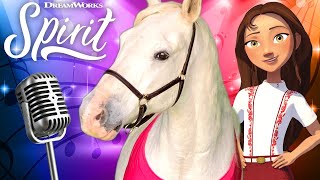 Talented Horse Covers Her Favorite Song  quotRiding Freequot Music Video  SPIRIT RIDING FREE [upl. by Arihaz]