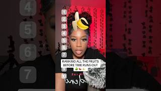 RANKING MY FAVORITE FRUITS 🍌🍎🍉110 IN LESS THAN 60 SECONDS [upl. by Brinn]