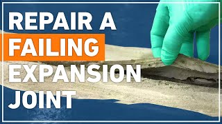 How To Repair Expansion Joints In Concrete With Belzona [upl. by Hilaria]