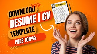 Download Resume and CV Template Free 100 [upl. by Fletch]