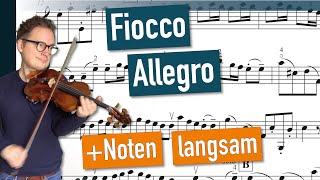 Fiocco Allegro SLOW  VIOLIN SOLO  Violin Sheet Music [upl. by Caasi817]