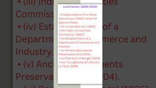 Important events during Lord Curzon rule  Viceroy of India  viceroys [upl. by Azeria]