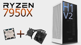 NZXT H1 V2 with RYZEN 9 7950X  2023 PERFORMANCE and RYZEN 7000 AM5 compatibility discussed review [upl. by Baker481]