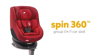 Joie Spin 360 Group 01 Car Seat  How To Use  Direct2Mum [upl. by Giordano]