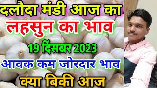 दलोदा मंडी आज का लहसुन का भाव19 दिसंबर 2023 garlic rate today daloda aaj ka lahsun ka bhav [upl. by Avelin]