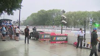 Bowman wraps up a spot in the NASCAR Cup Series playoffs with a win on a rainy Chicago street course [upl. by Milman860]