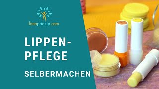 Lippenpflege selber machen ohne Vaseline  DIYRezept [upl. by Susy439]