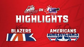 Kamloops Blazers at TriCity Americans 1013  WHL Highlights 202425 [upl. by Ahtivak]