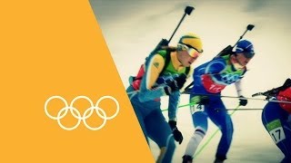 Olympic Games Debuts  Biathlon Mixed Relay  90 Seconds Of The Olympics [upl. by Nauqet]