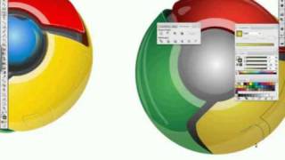 Vector Google Chrome Icon in Illustrator [upl. by Sidran]