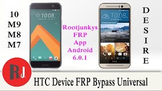 How to Bypass FRP on your HTC device Desire M8 M9 amp 10 [upl. by Dis432]