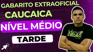 NÍVEL MÉDIO TARDE  MATEMÁTICA  GABARITO EXTRAOFICIAL  CONCURSO CAUCAIA  CETREDE  AUX DE SALA [upl. by Tratner]