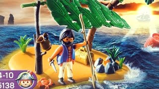 Playmobil Pirates Cast Away on Palm Island 5138  Playmobil Piraten stranded on deserted island [upl. by Mayap]