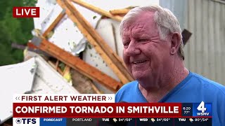 Possible tornado touches down in Smithville [upl. by Aenneea920]